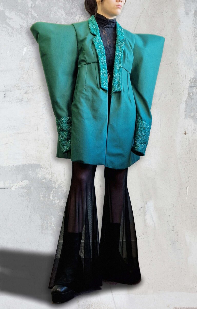 Green Tailored Jacket Front